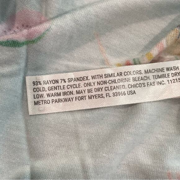 SOMA Blue Sleeveless Colorful Print Swim Coverup or Casual Dress M EUC - Picture 6 of 6